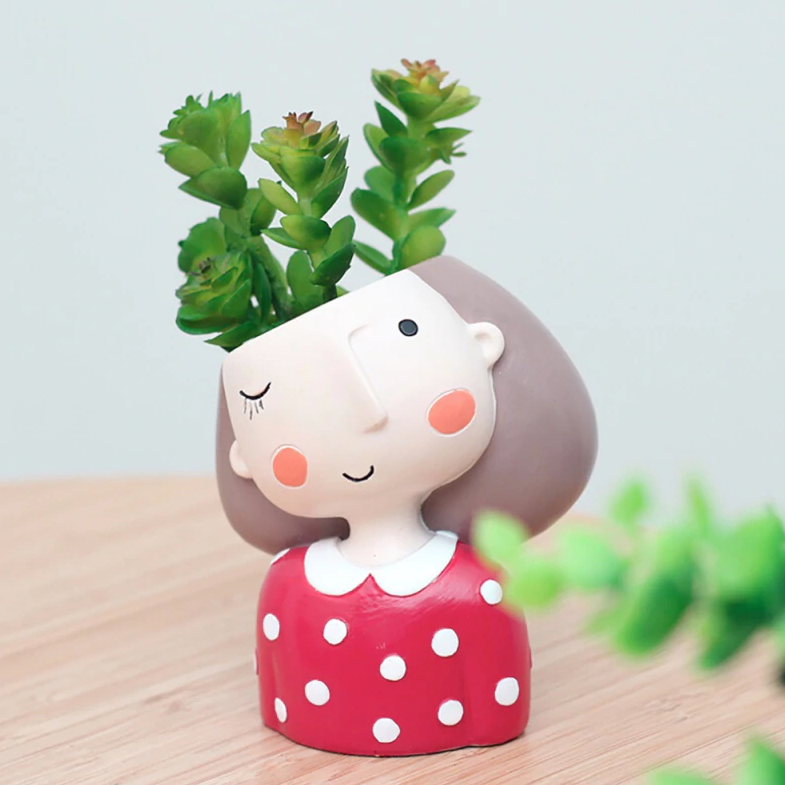 Lovely Princess Succulent Planter - Red